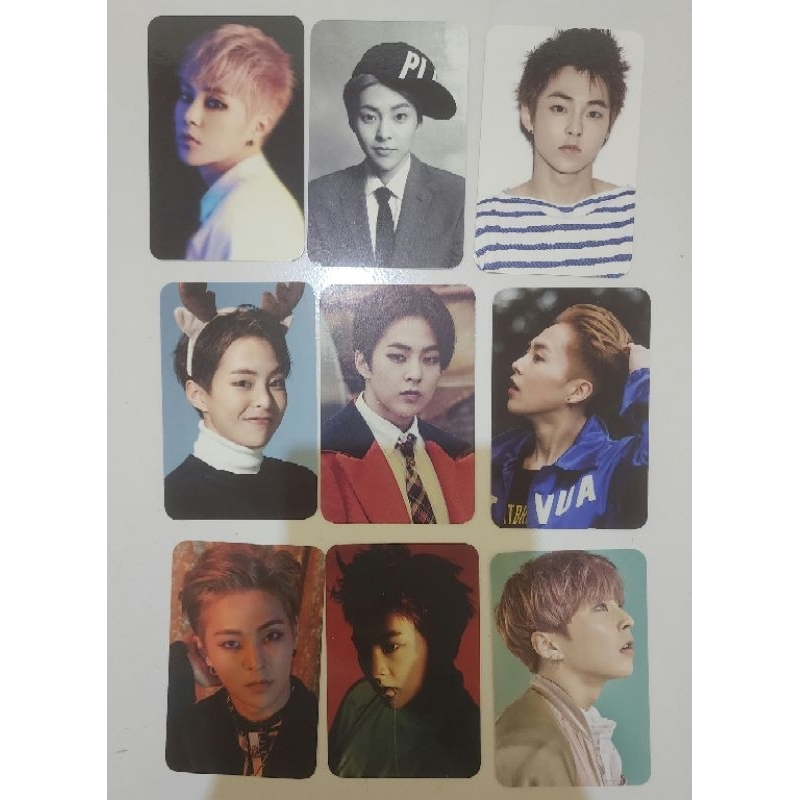 NEW UNSEALED EXO XIUMIN MD 10th Birthday Anniversary REPACKAGE PHOTO CARD SET ABC