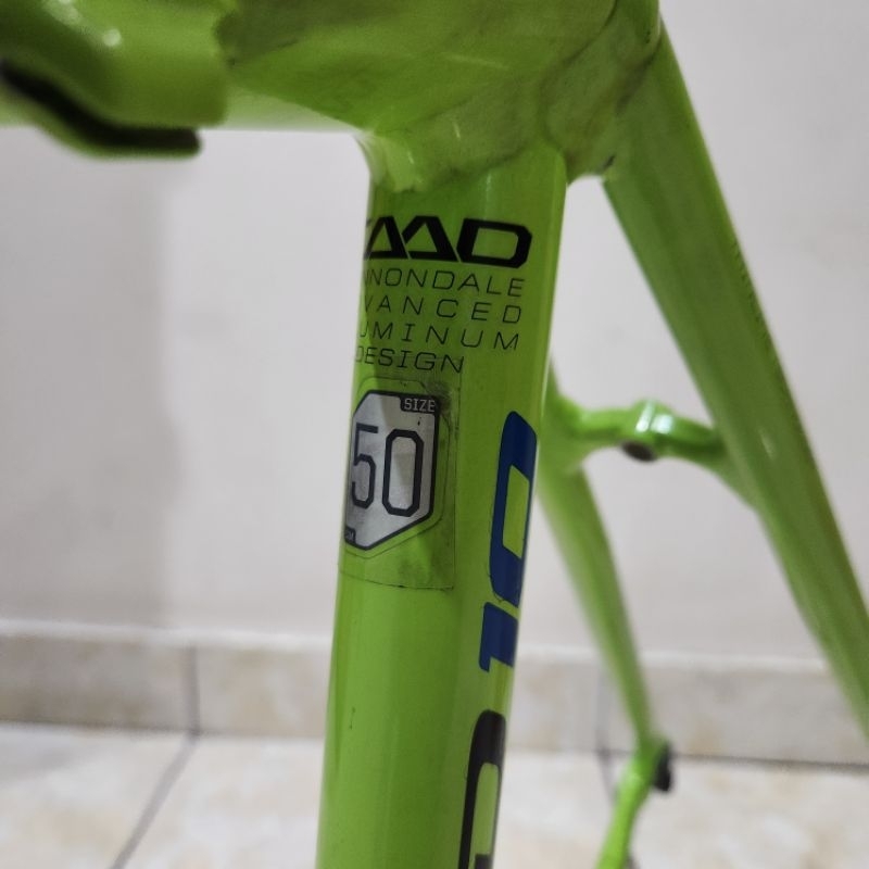 frame set cannondale caad 10 size 50 bonus stem seatpost cbear