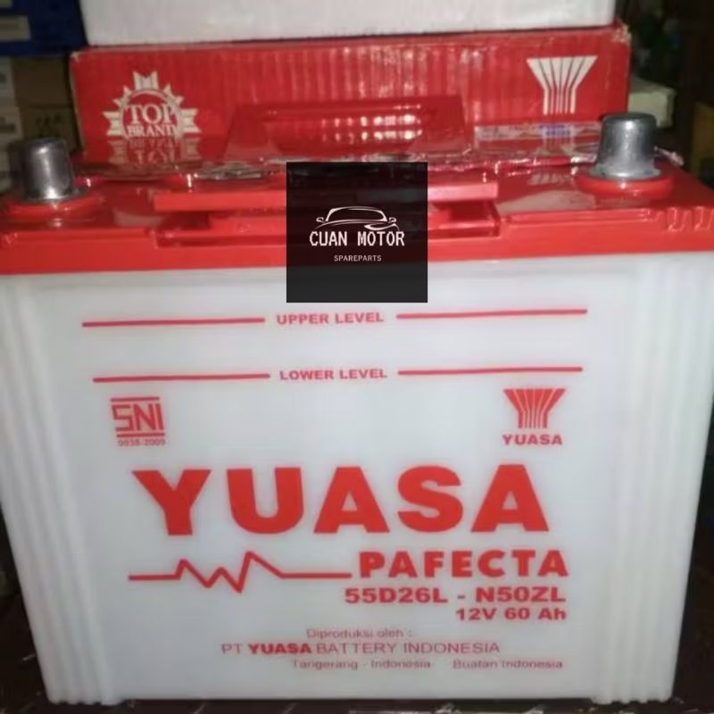 Aki - Accu Yuasa Pafecta N50ZL-55D26L 12V 60Ah Basah