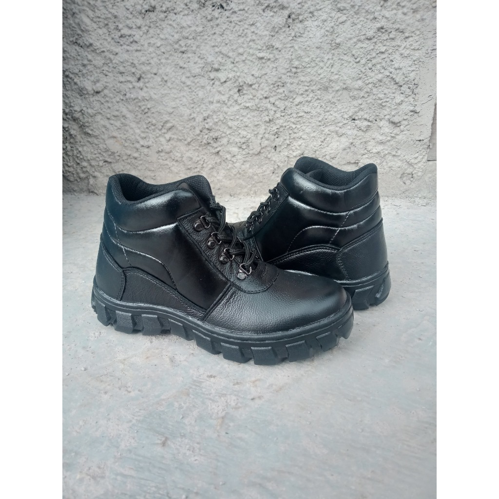 Kulit Sapi Asli - Sepatu Safety Pria Kulit Sapi Asli Original Sepatu Tali
