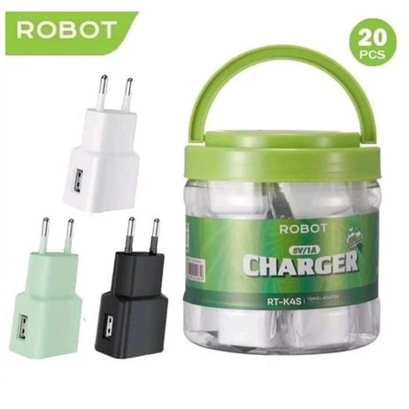 Adaptor Charger Robot RT-K4S 1A Original / Batok Cas 1Ampere Robot / Kepala Carger 1 Toples