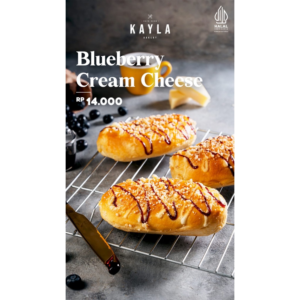 

Roti bluberry cream cheese