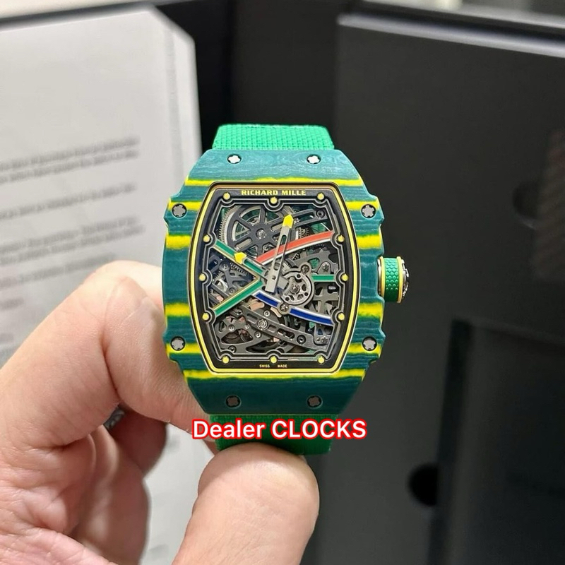 Richard MilleRM 67-02 Wayde Van Niekerk | Yellow & Green Quartz TPT Skeleton Dial