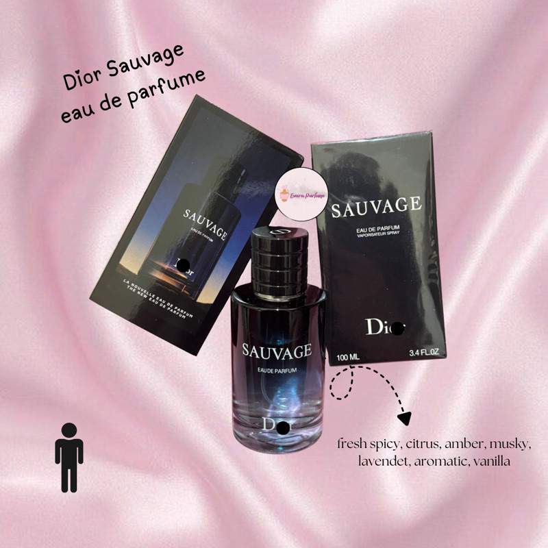 [BISA COD]100% ORIGINAL SINGAPORE PARFUM PRIA SAUVAGE DIOR EAU DE PARFUME TUTUP MAGNET EDP 100ML DI0