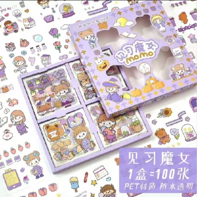 stiker momo stiker lucu stiker 100pcs