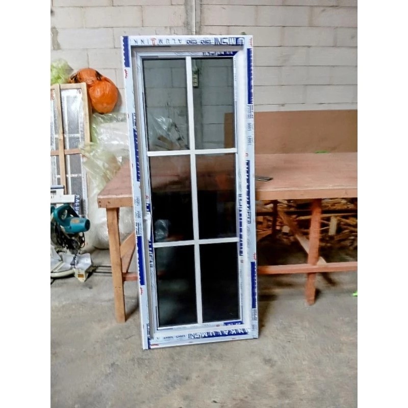 Jendela Aluminium casement ornamen 50x150