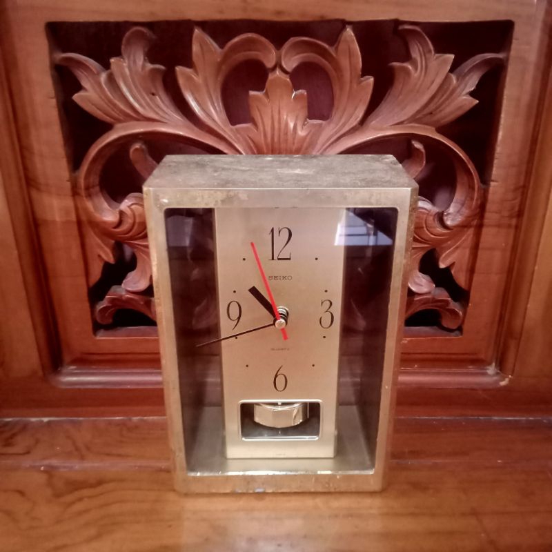 Jam Meja Lawas Bandul Antik Seiko Japan