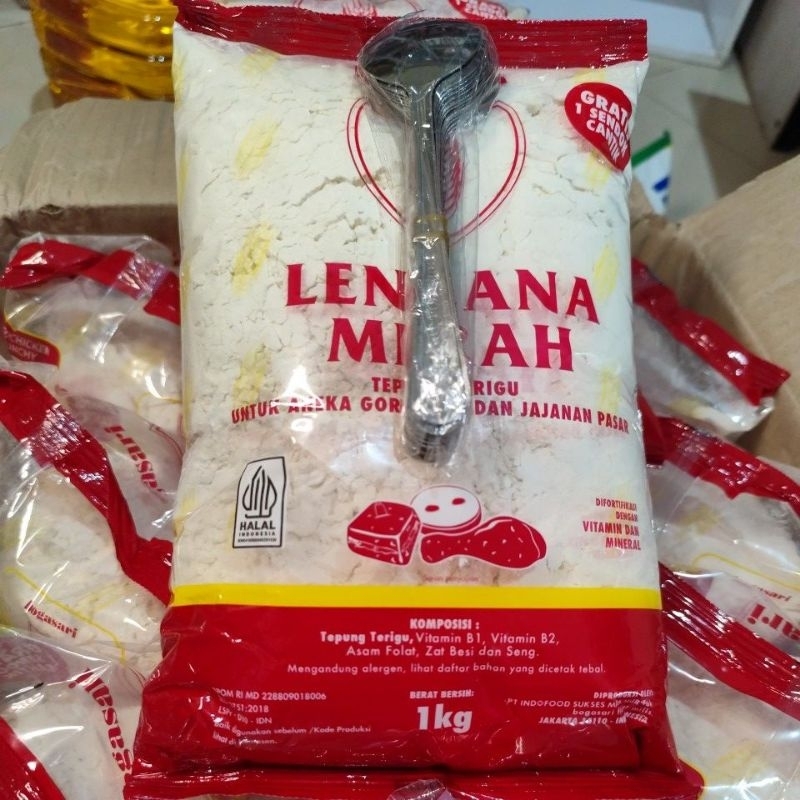 

Tepung Terigu Lencana merah 1kg
