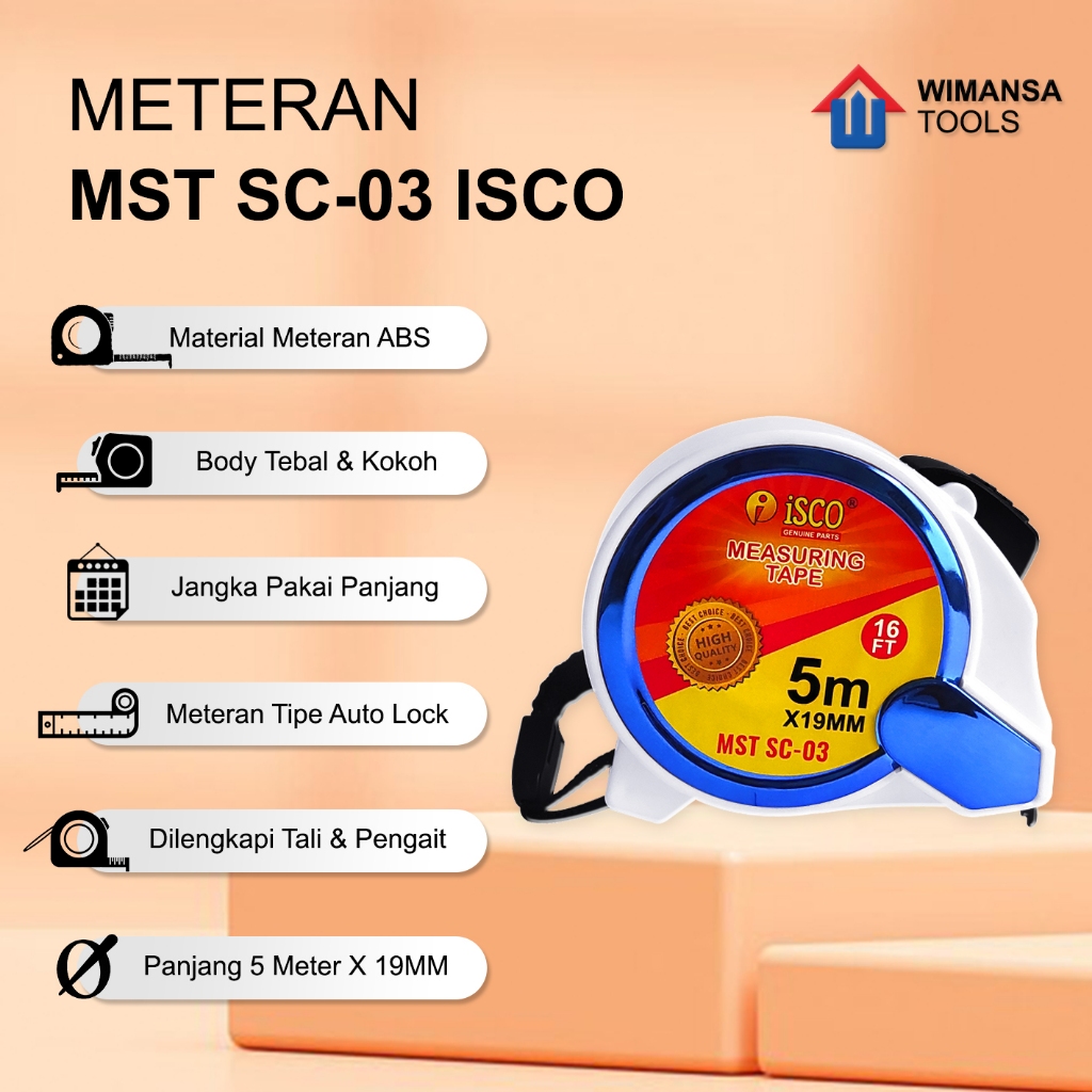 METERAN ISCO 5 METER - METERAN AUTOSTOP