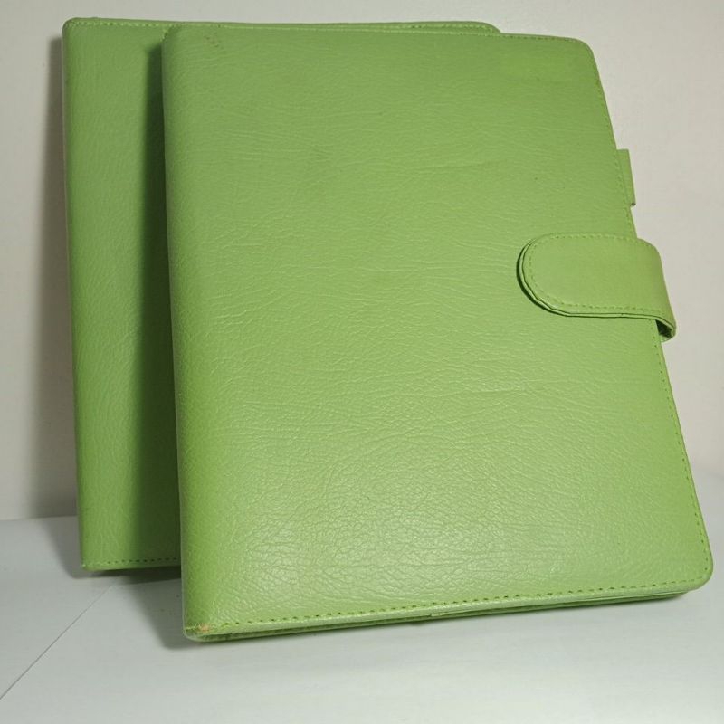 

[PRELOVED] Binder Magnet Kertas Organizer A5 20 Lubang Hijau