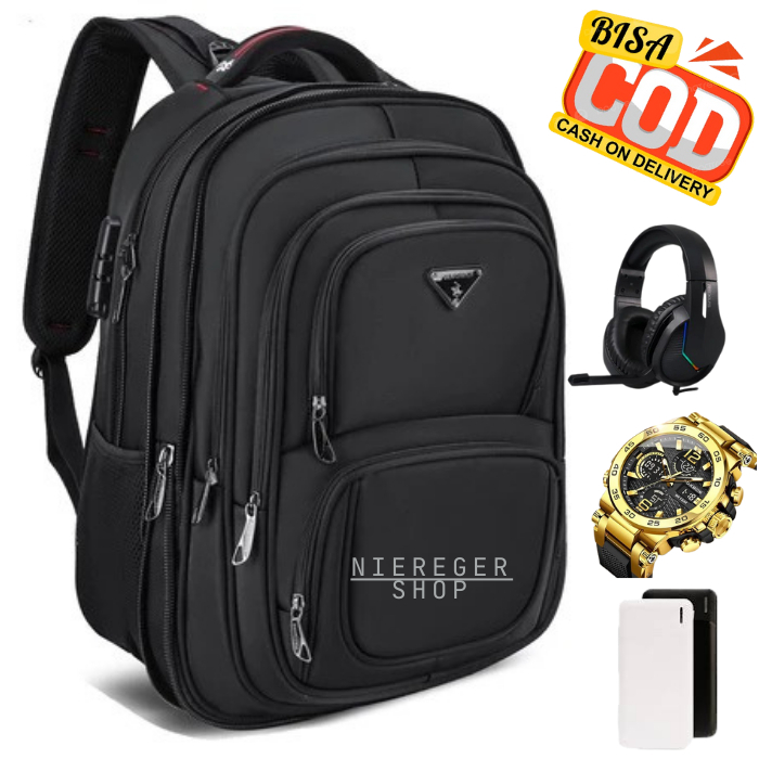 POLO SUPER - Tas Pria Ransel Laptop 20 Inc Jumbo Expanding Tas TravelTas Pria Ransel Laptop 20Inc Ba