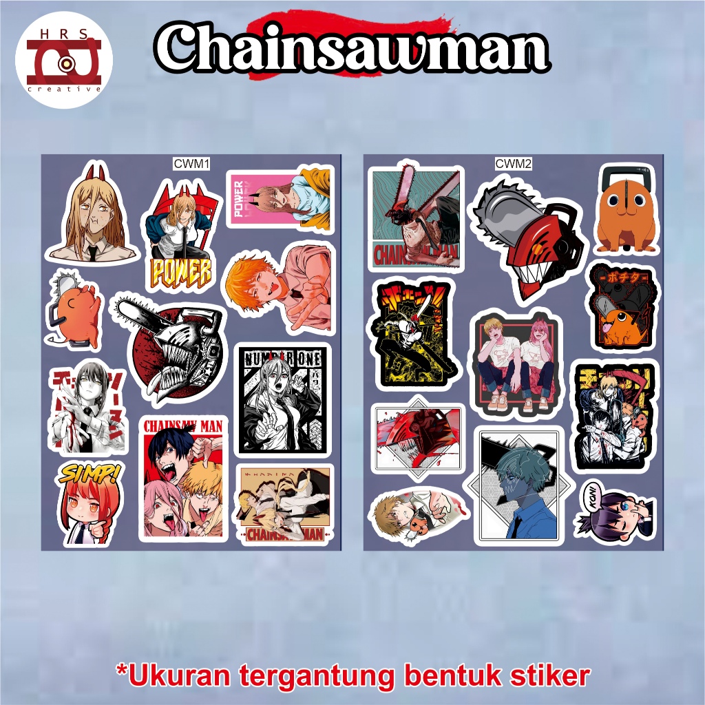 

Sticker Anime ChainsawMan ( scrapbook, coverbook, tumblr, laptop dll )