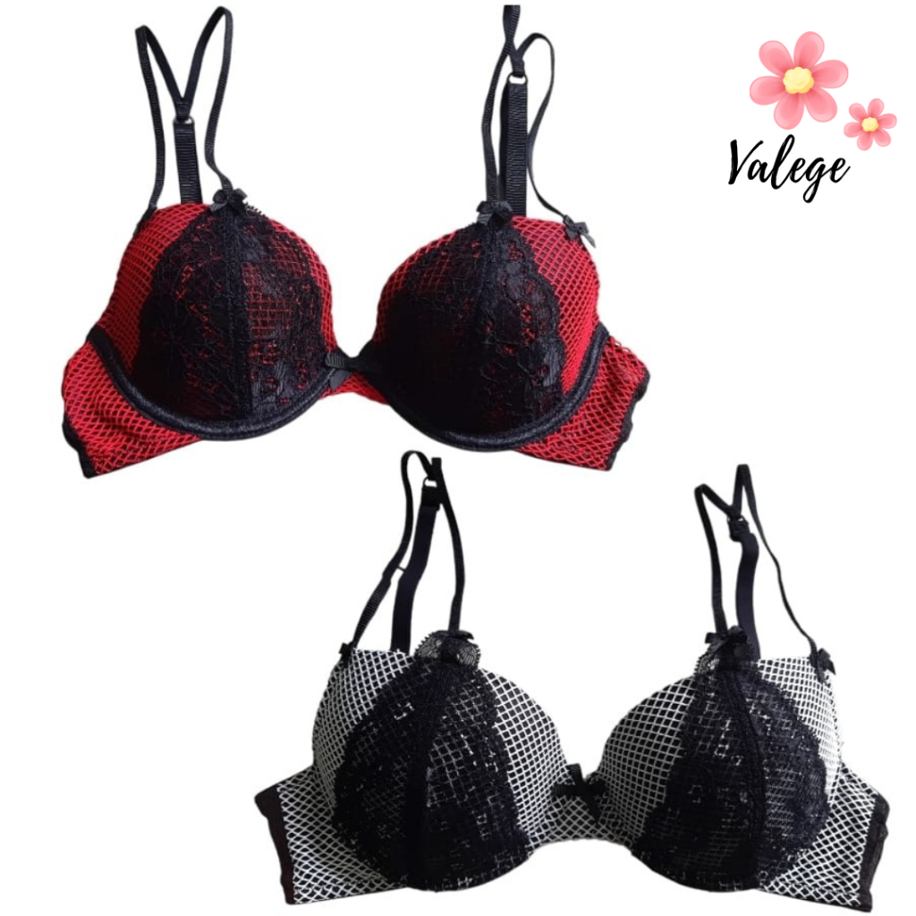 Bra Valege Transparent Lace Label Sampel