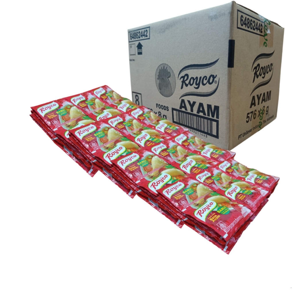 

Paket 1 Bag Bumbu Royco Ayam 8 Gram Isi 36 Sachet Cocok untuk Masakan Sayur, Sop, Tumis