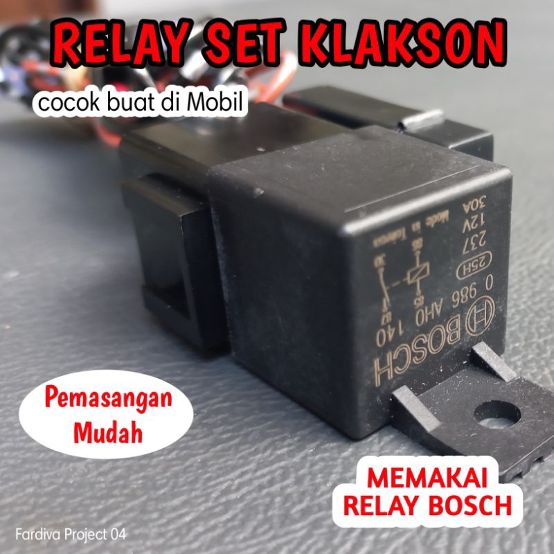 Relay klakson / kabel relay klakson mobil / relay bosch