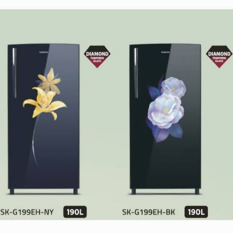 SANKEN Kulkas Sanken 1 Pintu SK-G199PAH-BK Lemari Es 190Liter