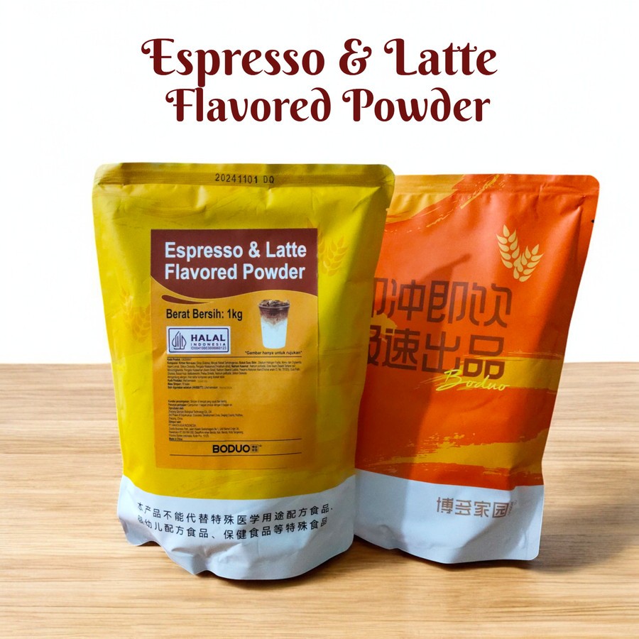 

Boduo Espresso & Latte Flavored Powder - Bubuk Minuman Espresso & Latte powder 1kg