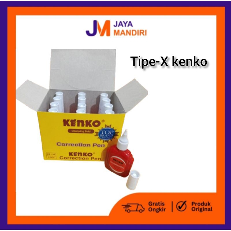 

TIPE X CAIR / STIPPO / CORRECTION FLUID KENKO(1pcs)