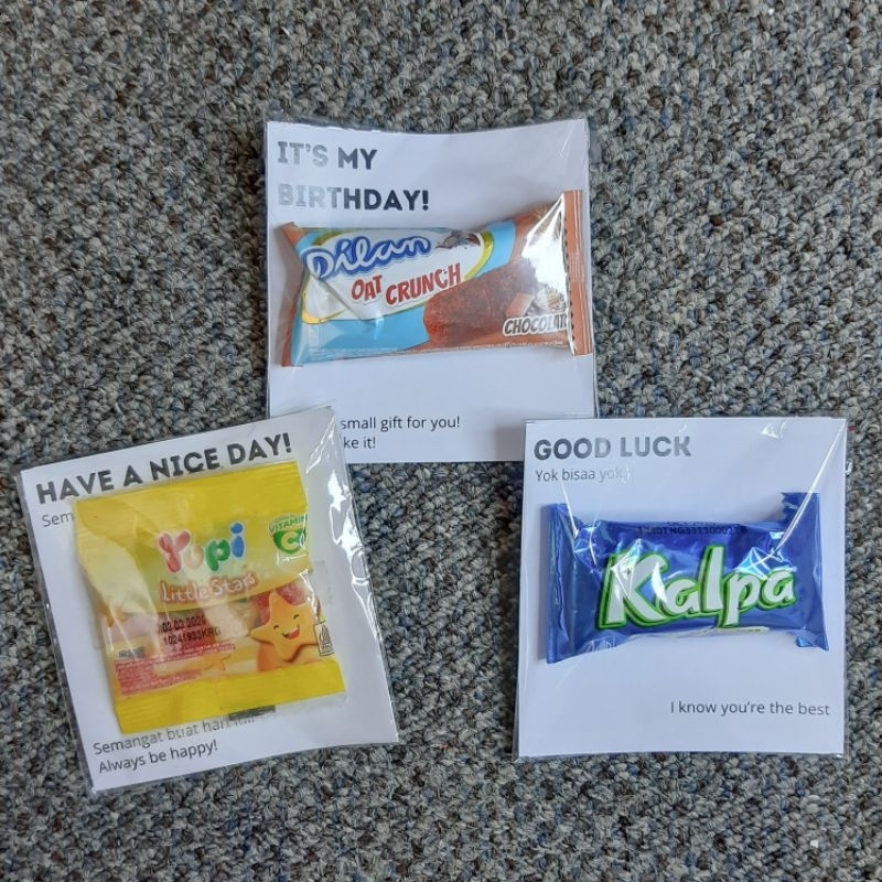 

Mini Gift Snack | Freebie Snack | polos