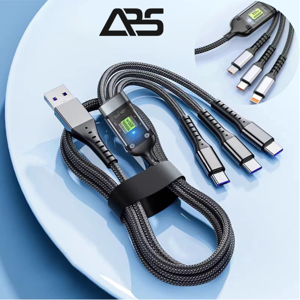 Kabel Data Charger Fast Charging 3 in 1 Kabel / BUAT IPHONE / TIPE C / MICRO