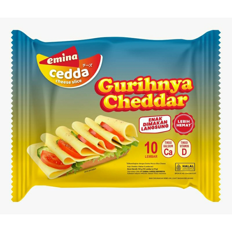 

Emina Keju Cheddar Slice Isi 10 Lembar