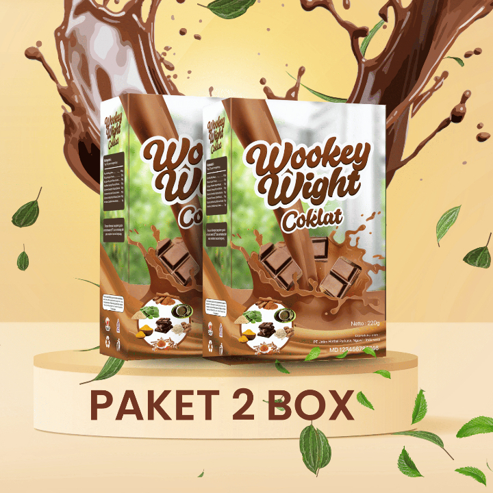 

PAKET MURAH!!! 2 BOX Wookey Weight Coklat - Susu Penambah Berat Badan Paket 2 Box