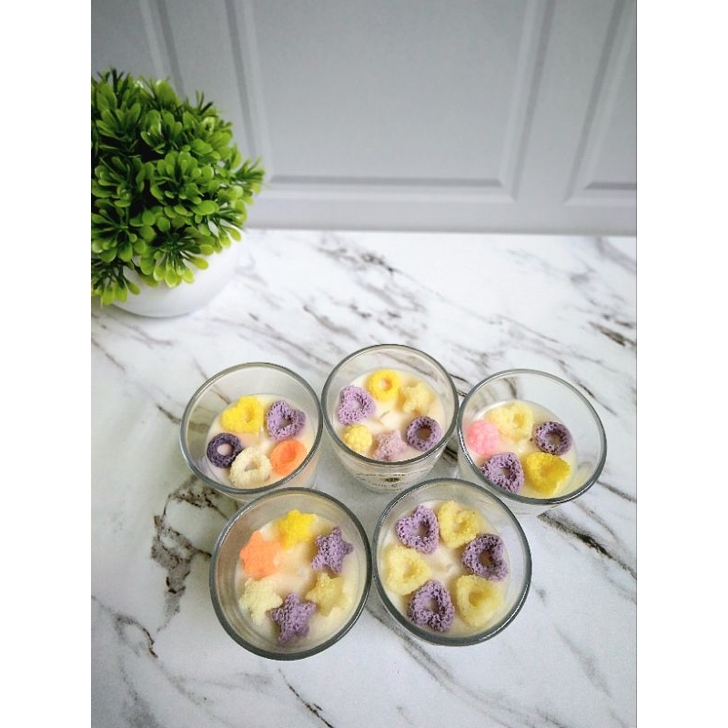 lilin aromaterapi gelas sloki tutup kayu | souvenir lilin