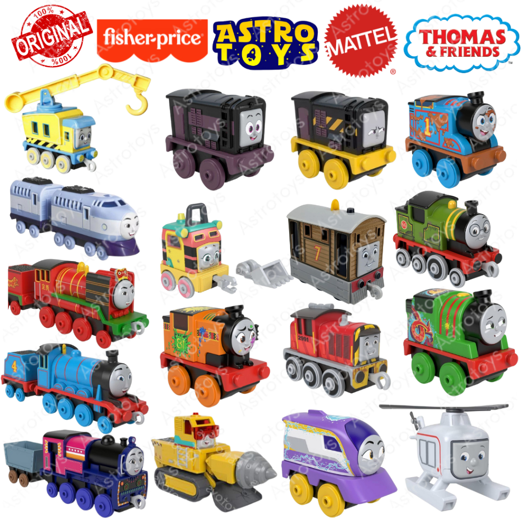Mainan Kereta Api Thomas and Friends Push Along Metal and Plastic Original Mattel