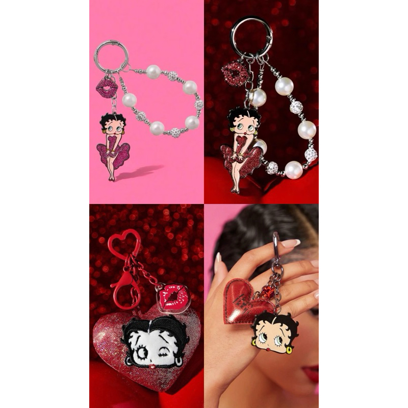 Gantungan Tas Betty Boop - Keyring Betty Boop - Betty Boop Bag Charm - Betty Boop Keychain
