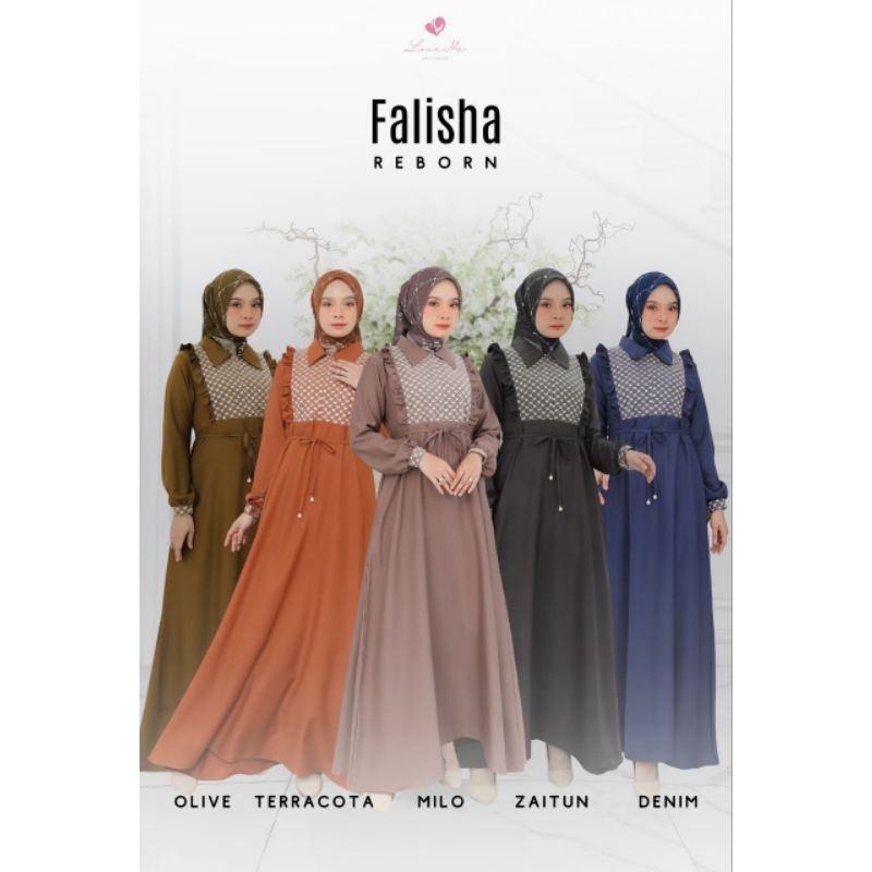 Dress gamis dewasa | Falisha dress by LoveMe | size S-3XL | Pre Order