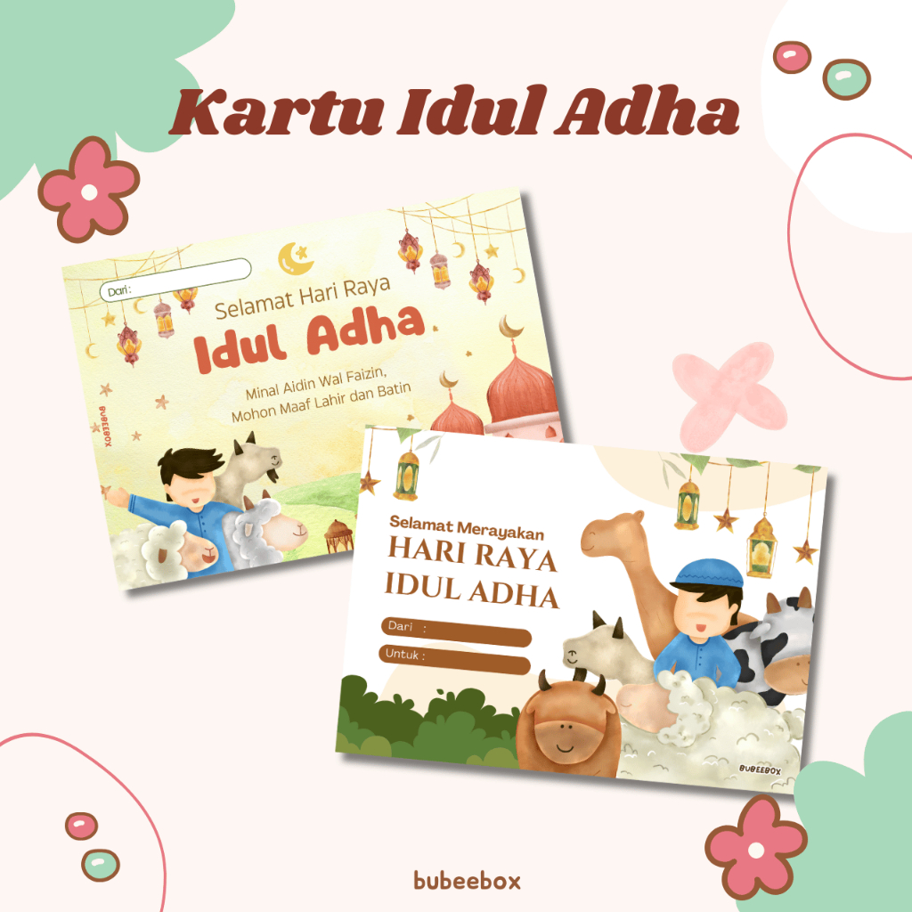 [25 PCS] Kartu Ucapan Idul Adha / Greeting Card Idul Adha / Gift Card Idul Adha / Custom Kartu Ucapa