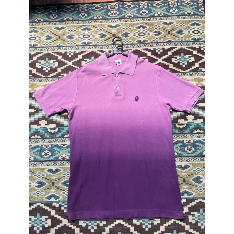 KAOS  KERAH BAPE / A BATHING APE BEKAS / SECOND SIZE S KE M - AUTENTIC/ORIGINAL 100%