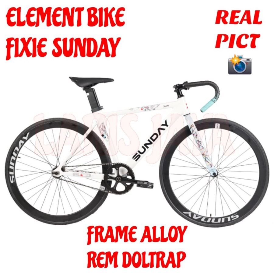 Terlaris Element Sepeda Fixie Frc50 Sunday Skid 700C Sepeda Fixie Element Sunday Skid Frame Alloy