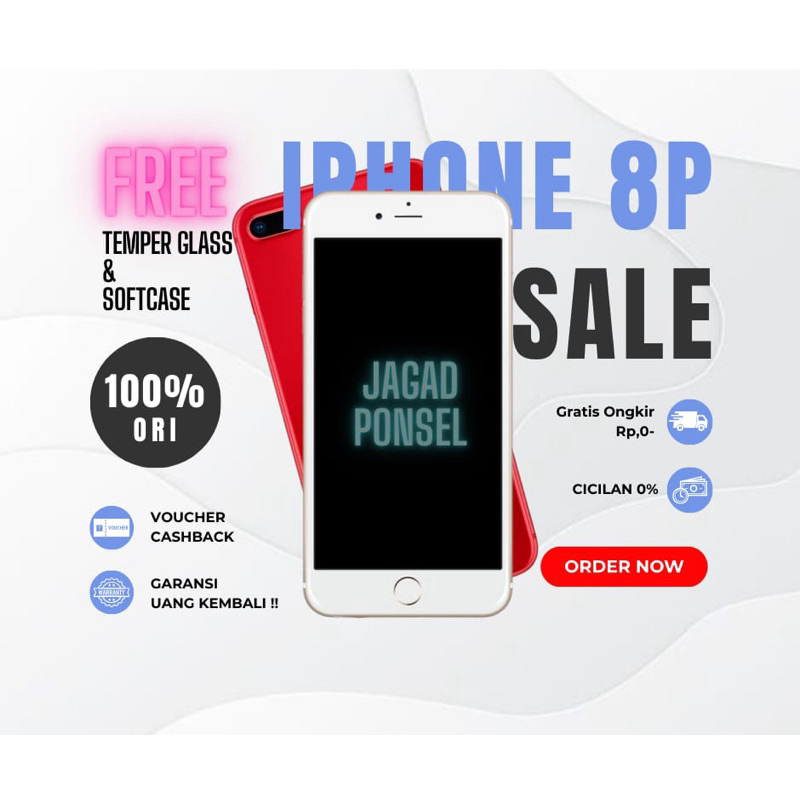 Apple Iphone 8 Plus 64GB 256 GB Second Fullset Ex Resmi
