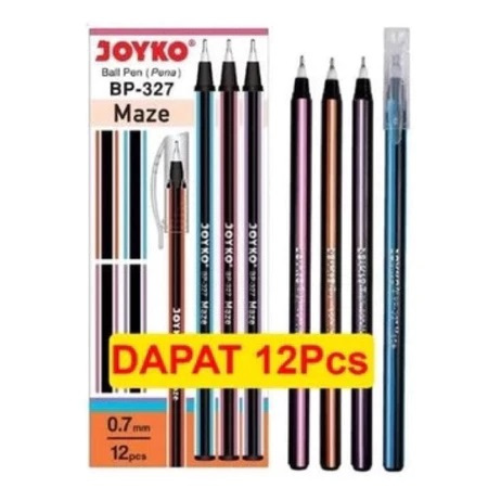 

1 Pack - Pulpen JOYKO Maze BP-327 (isi 12 pulpen)