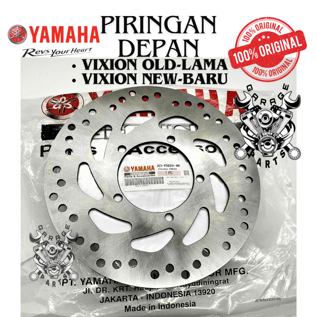 Piringan Depan 3C1 Cakram Asli Original Motor Yamaha VIXION OLD VIXION NEW Asli Ori Yamaha YGP