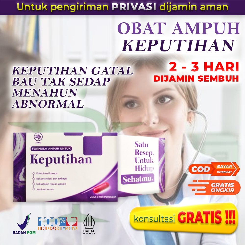 AMPUH Obat Keputihan Gatal dan Bau Ampas Tahu Kehijauan Premium Halal BPOM
