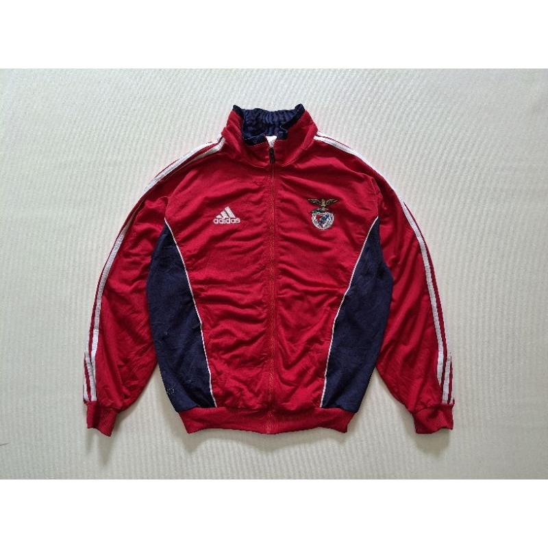 JAKET TRACKTOP ADIDAS VINTAGE BENFICA TAHUN 1999/2000 ORIGINAL 100%
