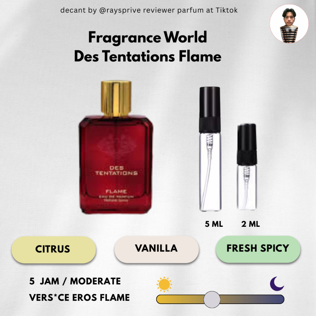 Decant Parfum Fragrance World Des Tentations Flame
