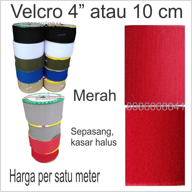 

Perekat Velcro Magic Tape Kretekan 4" atau 10cm ROLL / Velcro Perekat