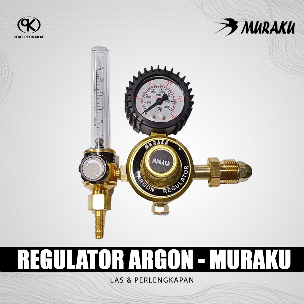 Muraku Regulator Gas Argon Perlengkapan Las