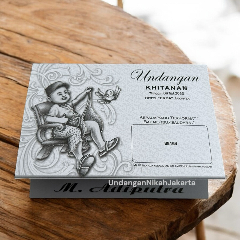 Blangko Undangan Kosong Pernikahan Erba  BLANKO UNDANGAN  MURAH Simple 88164