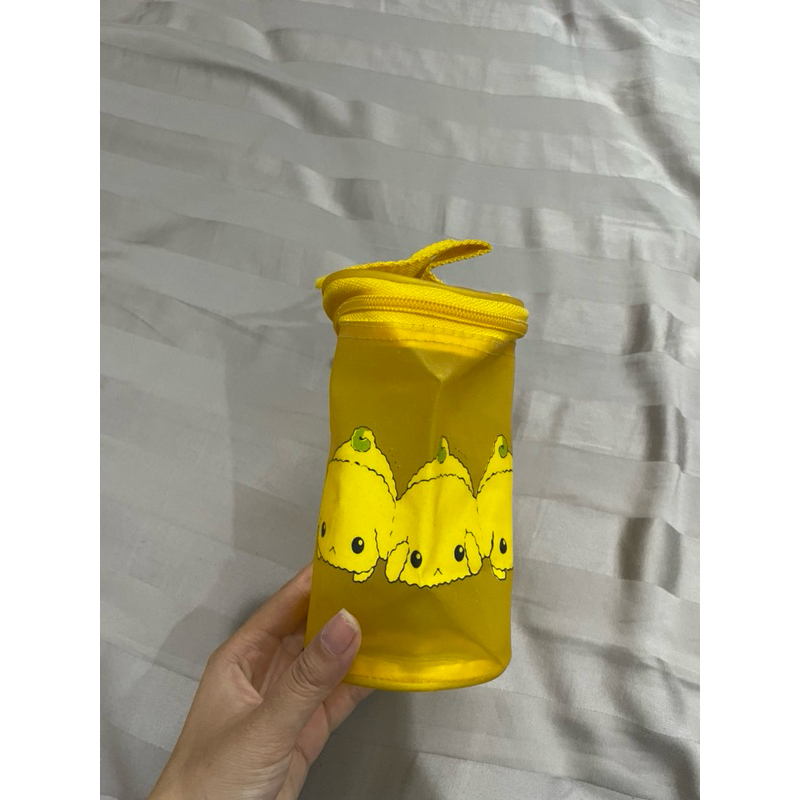 

preloved Tempat pensil anak sekolah pencil case warna kuning wadah pouch mainan