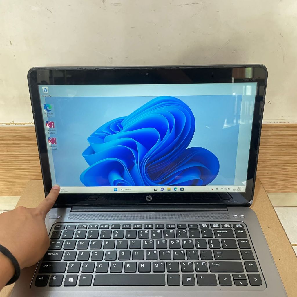 Laptop Hp Folio 1040, #TOUCHSCREEN, Core i5-5300U, Ram 8Gb / 256Gb, 13,3 Inc, Silvers