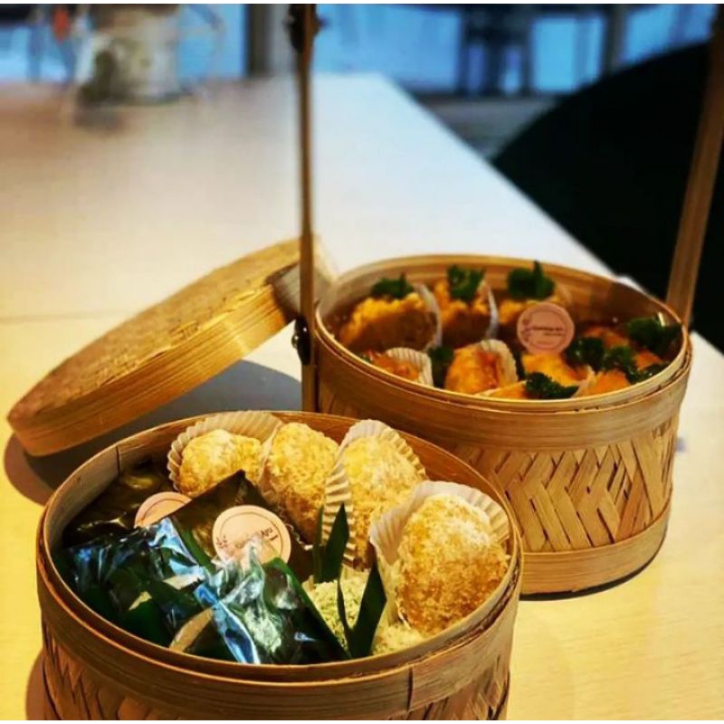 

RANTANG BAMBU/HAMPERS BAMBU UKURAN 20CM 2susun