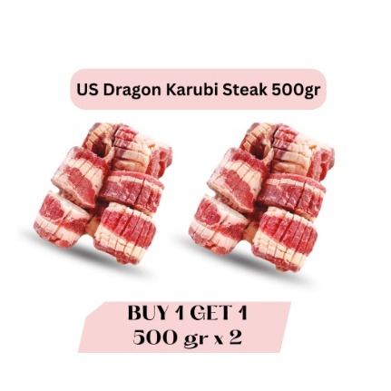 

BUY 1 GET 1 - US Dragon Karubi Shortplate Sliced 1cm 500gr 2pack x @500gr : 1.000gr Terdiri dari : 2pack x @500gr US Dragon Karubi Shortplate Sliced 1cm. Total yg didapat adalah 1.000gr (isi 2 pack) Dragon Karubi merupakan sebutan untuk SHORTPLATE Be