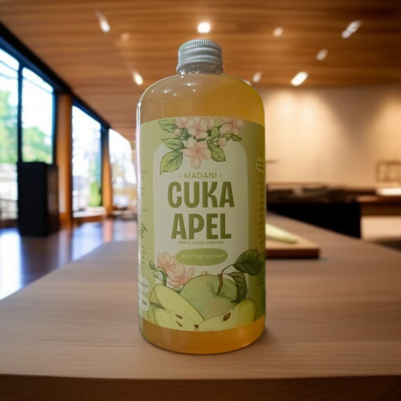

Cuka Apel Malang Apel Hijau with The Mother 500 ml