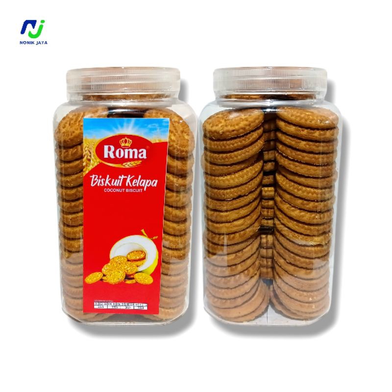 

( BISKUIT TOPLES ) Roma Kelapa Biskuit Toples/Coconut Biscuit Toples@585g