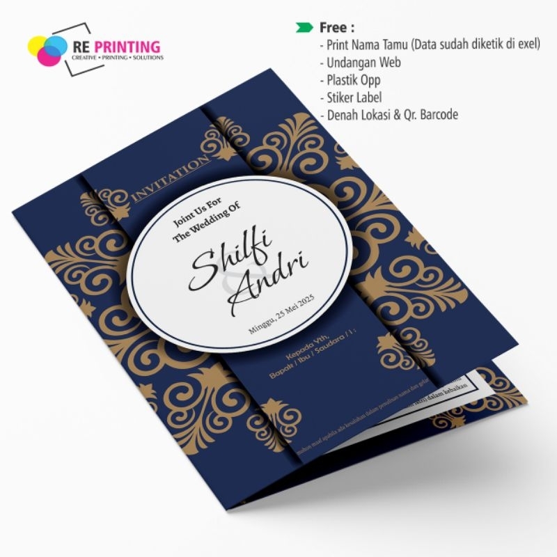 Undangan Pernikahan Batik