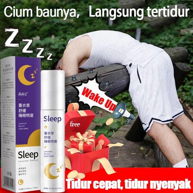 Pillow Mist Sleep Spray Tidur Lebih Baik Bius Semprot Tidur Pulas Ampuh Deep Sleep Gentle Sleep Offi